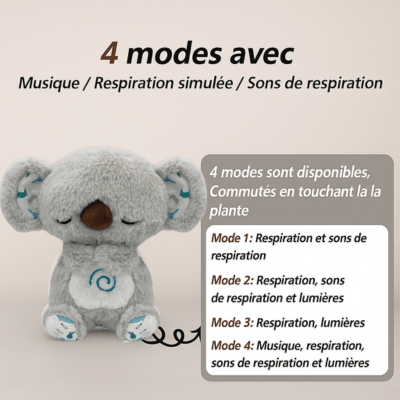 Peluche koala qui respire