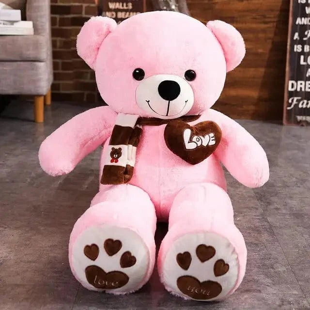 Ours en peluche blanc géant