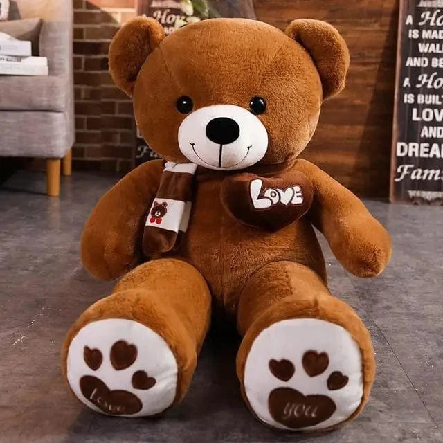 Ours en peluche blanc géant