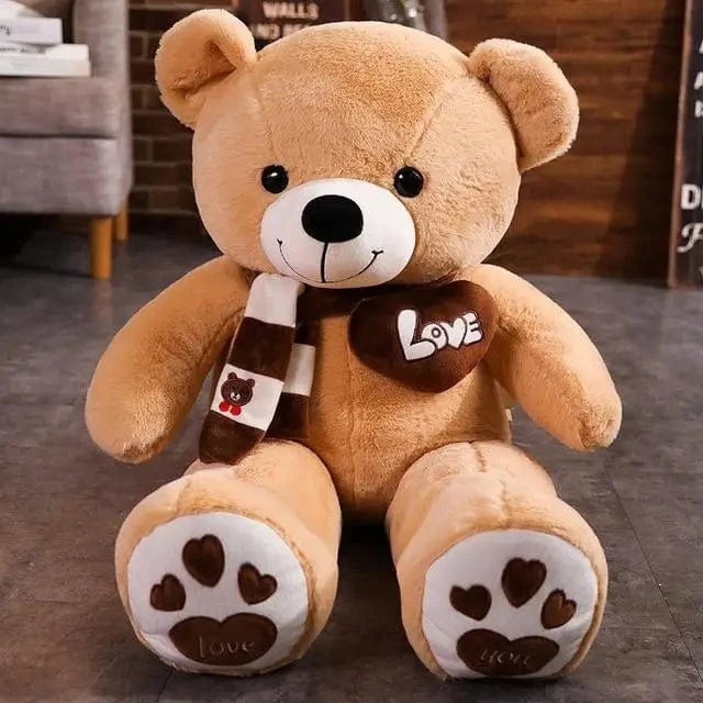 Ours en peluche blanc géant