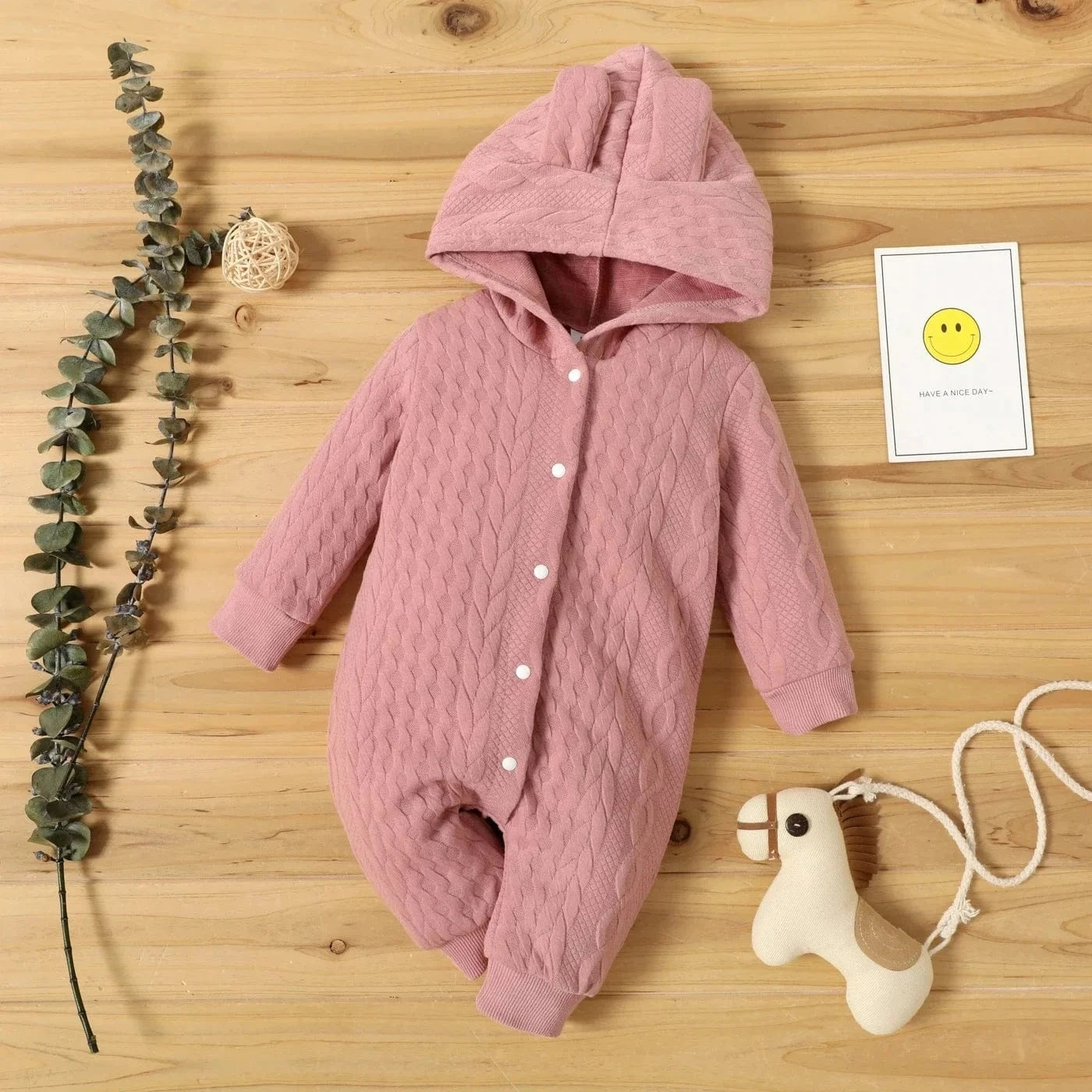 Combinaison Bébé avec Capuche et Oreilles