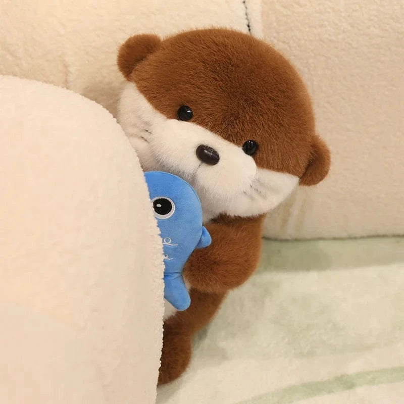 Loutre bébé peluche