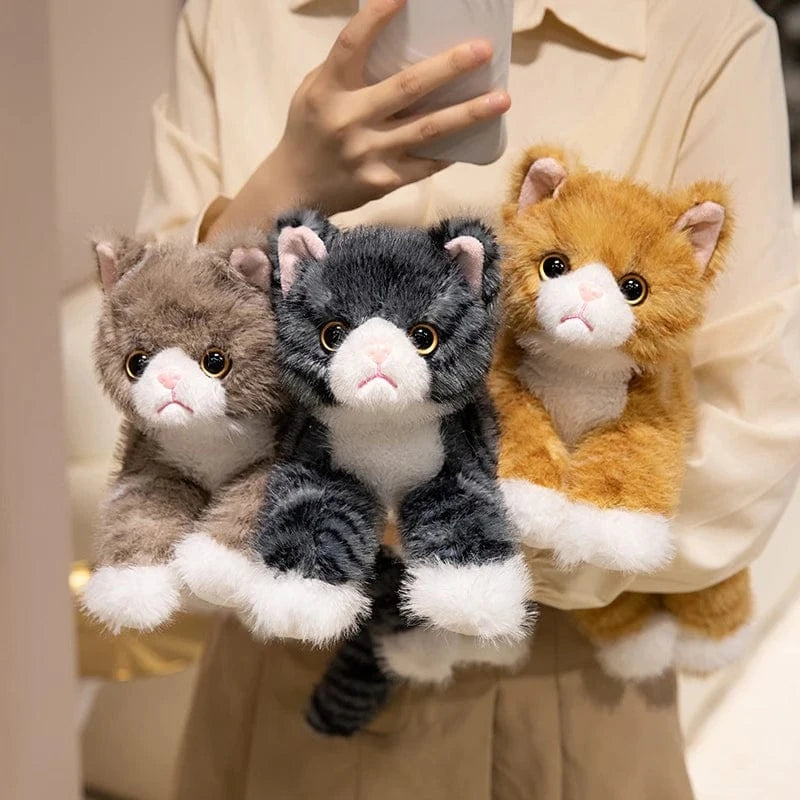 Peluche chat réaliste