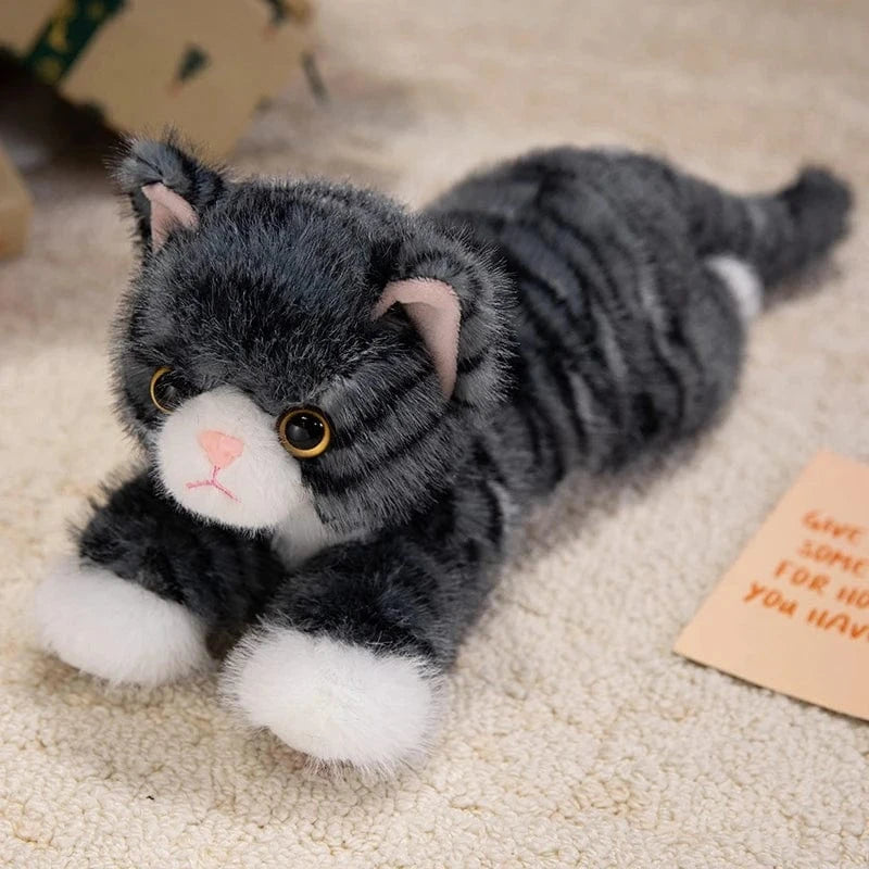 Peluche chat réaliste