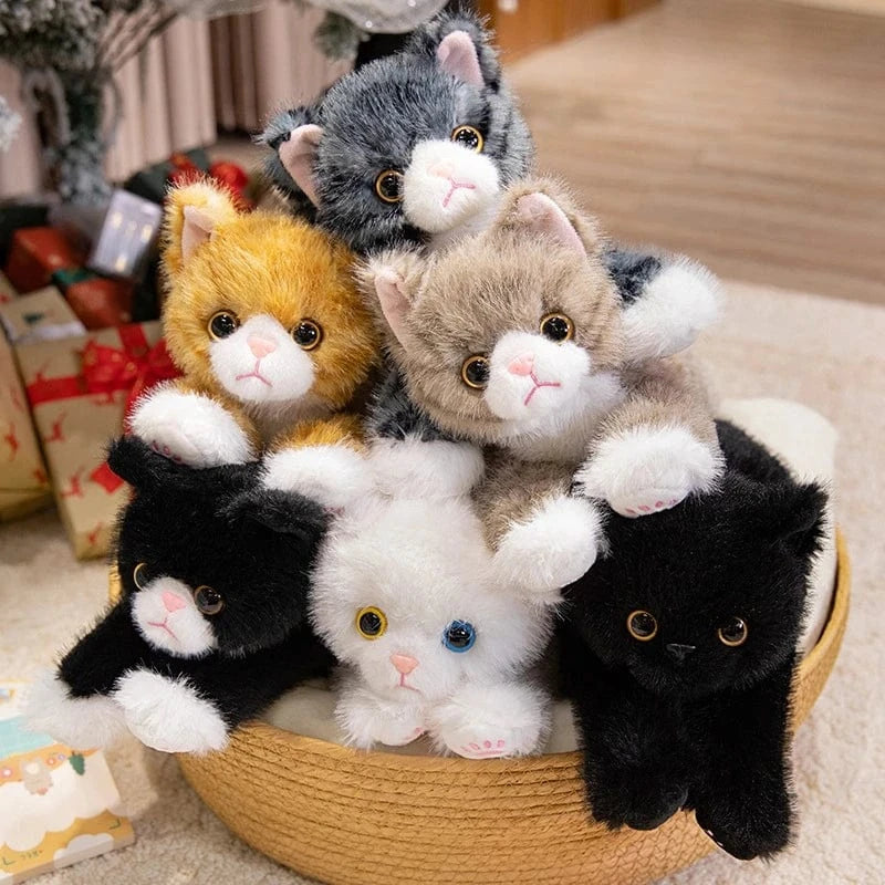 Peluche chat réaliste