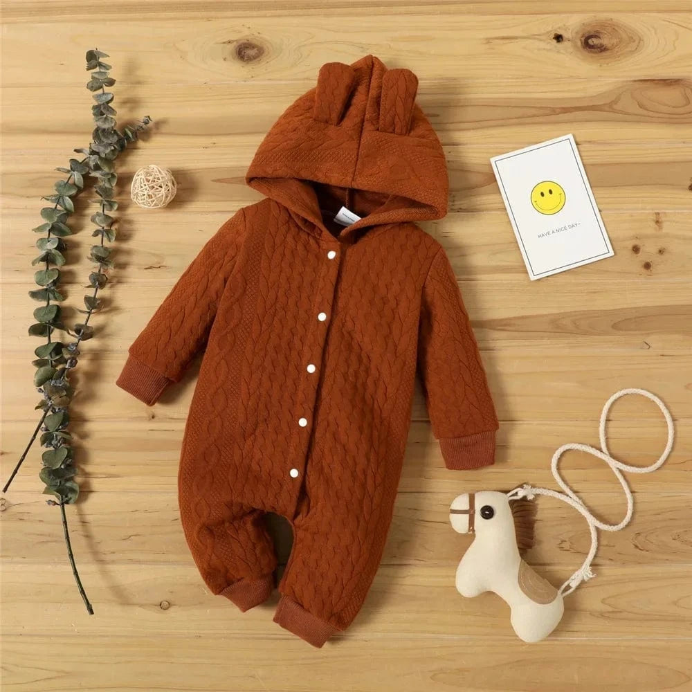 Combinaison Bébé avec Capuche et Oreilles