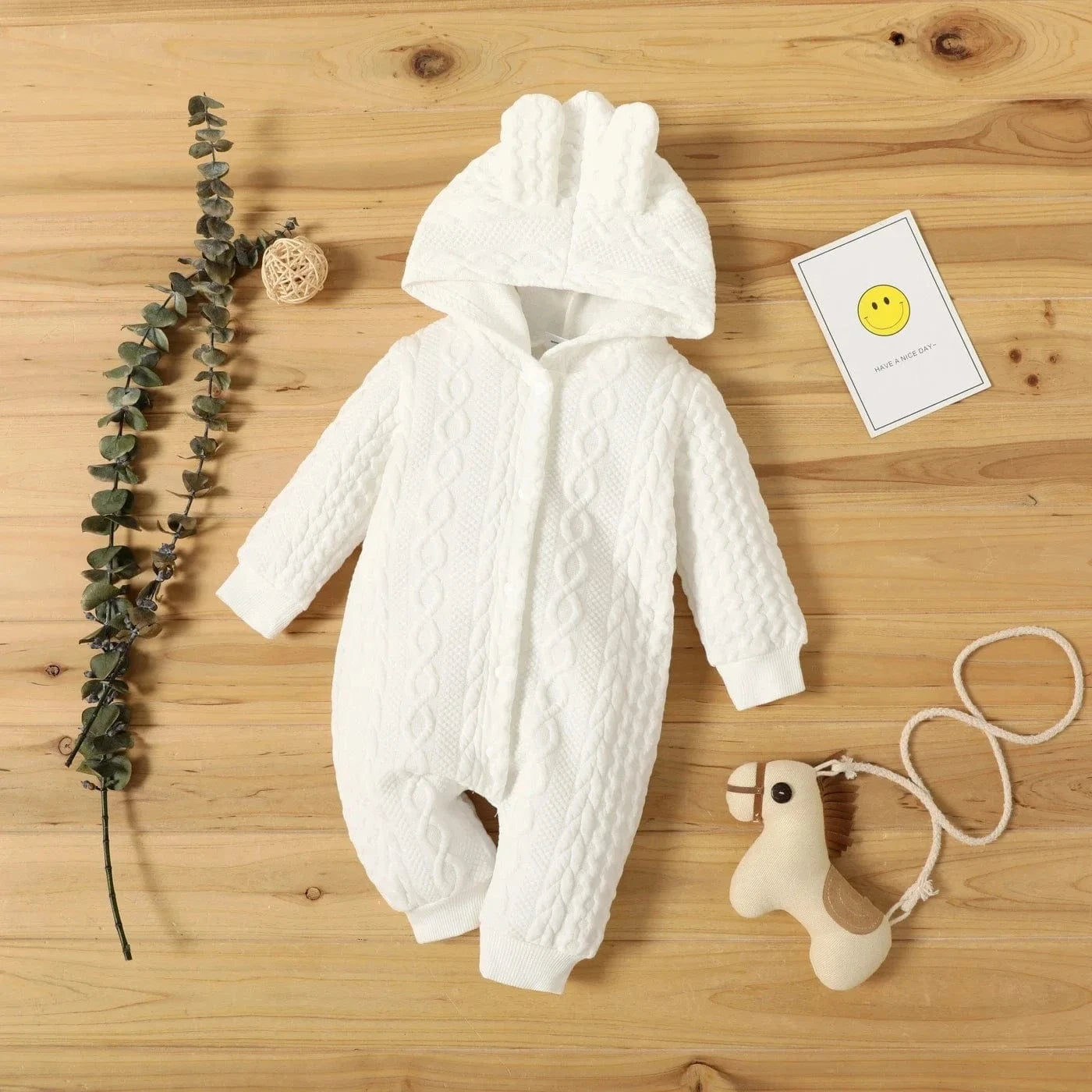 Combinaison Bébé avec Capuche et Oreilles