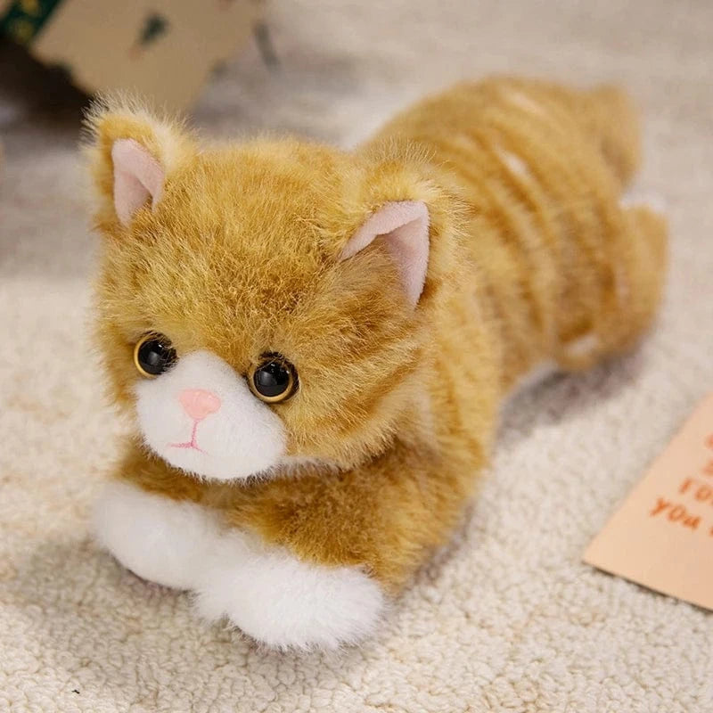 Peluche chat réaliste