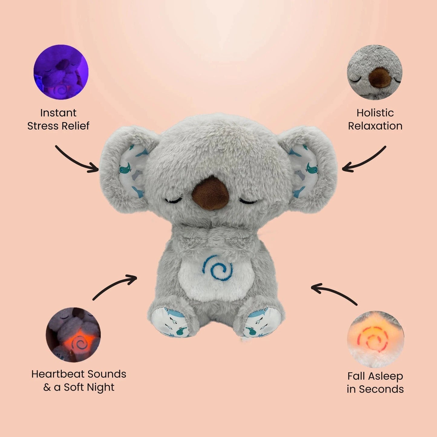 Peluche koala qui respire