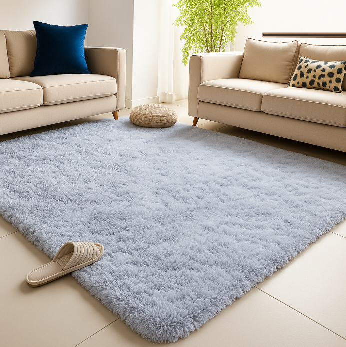 Tapis salon gris clair – Douceur et raffinement