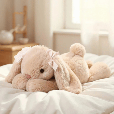 Lapin peluche géant