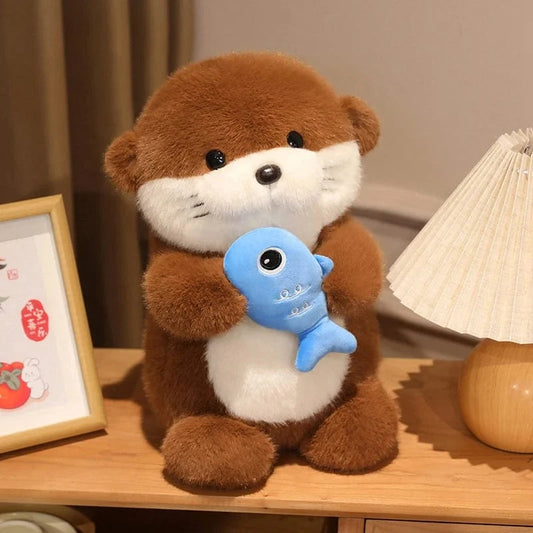 Loutre bébé peluche