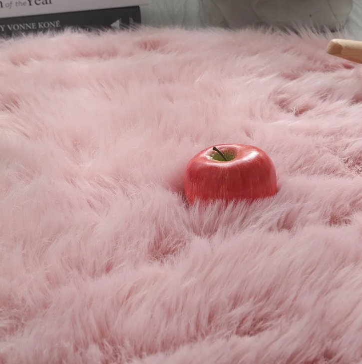Tapis salon Rose Poudré