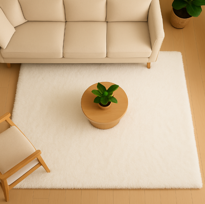 Tapis salon blanc – Cosy et moderne