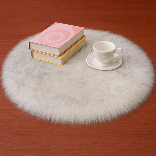 Tapis salon blanc et gris