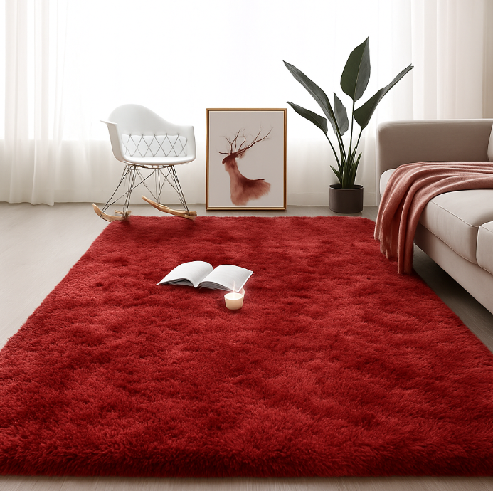 Tapis salon bordeaux – Style et confort