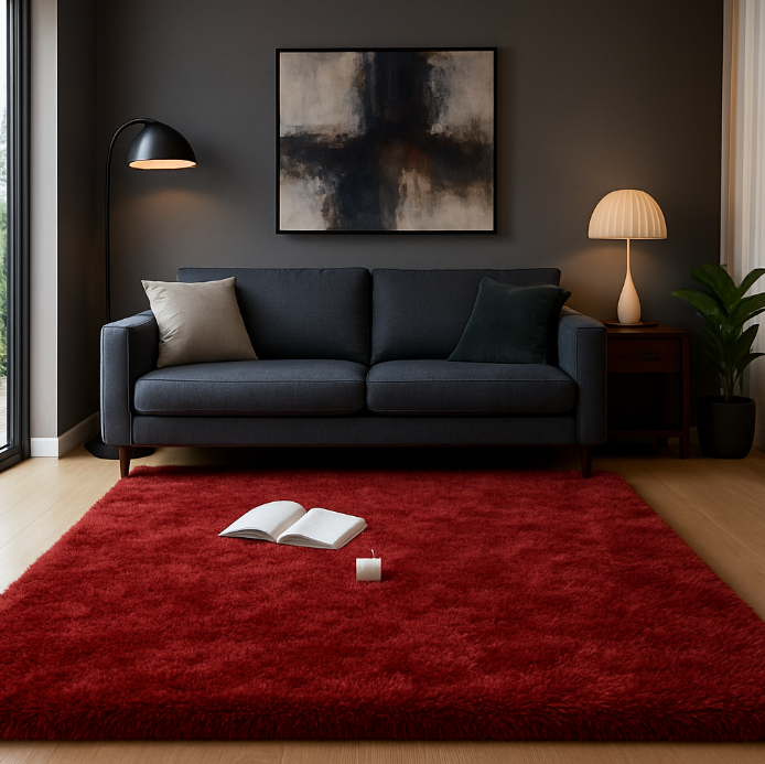 Tapis salon bordeaux – Style et confort